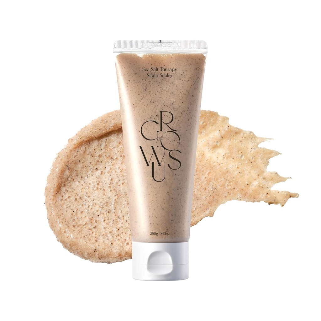 GROWUS Sea Salt Therapy Scalp Scaler – Meersalz-Peeling für Kopfhaut & Volumen 250g