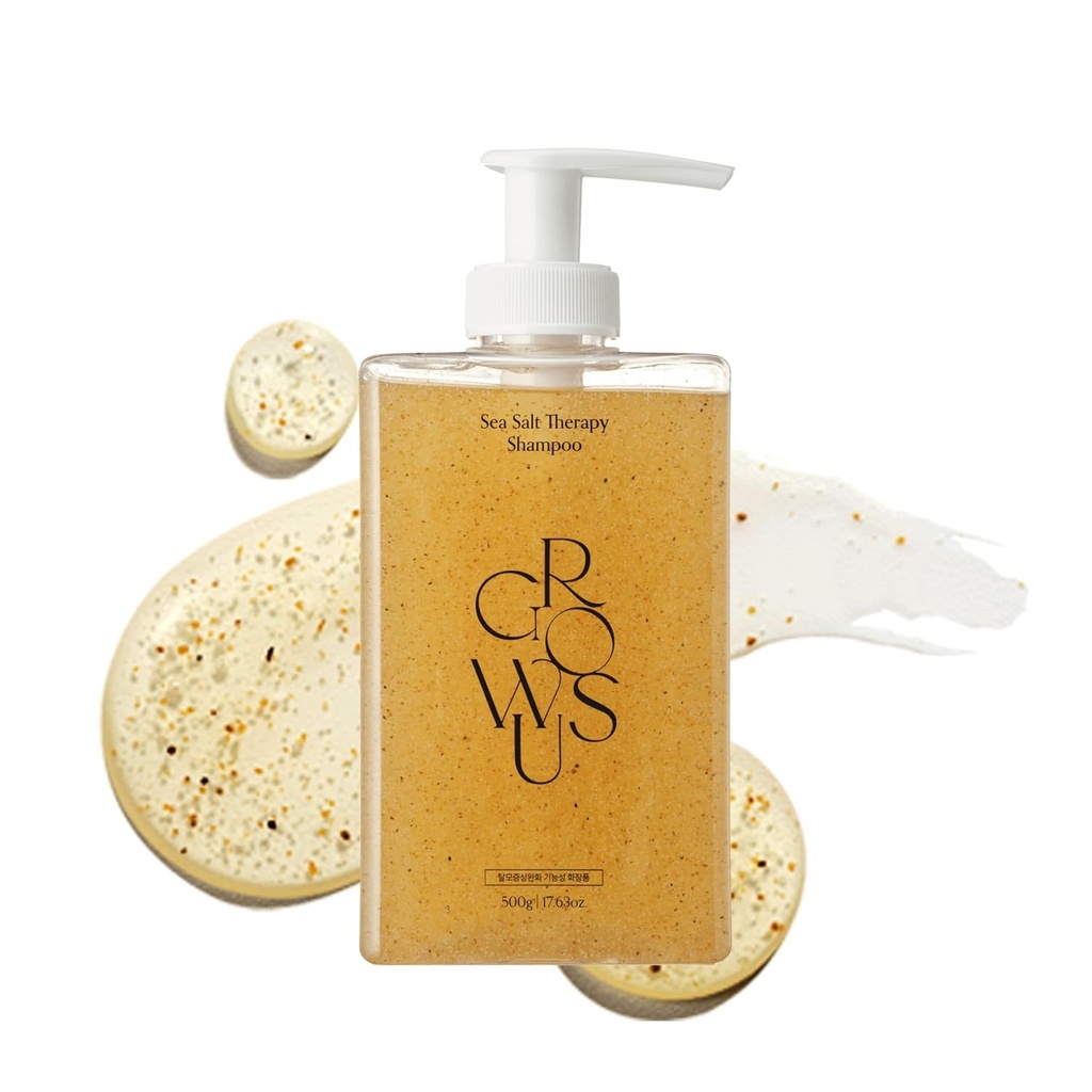 GROWUS Sea Salt Therapy Shampoo – Kräftigung & Volumen-Pflege für feines Haar 500ml