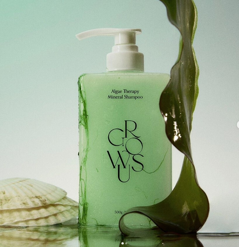GROWUS Algae Therapy Mineral Shampoo – Revitalisierende Meeres-Pflege für Kraft & Glanz (500g) 500ml